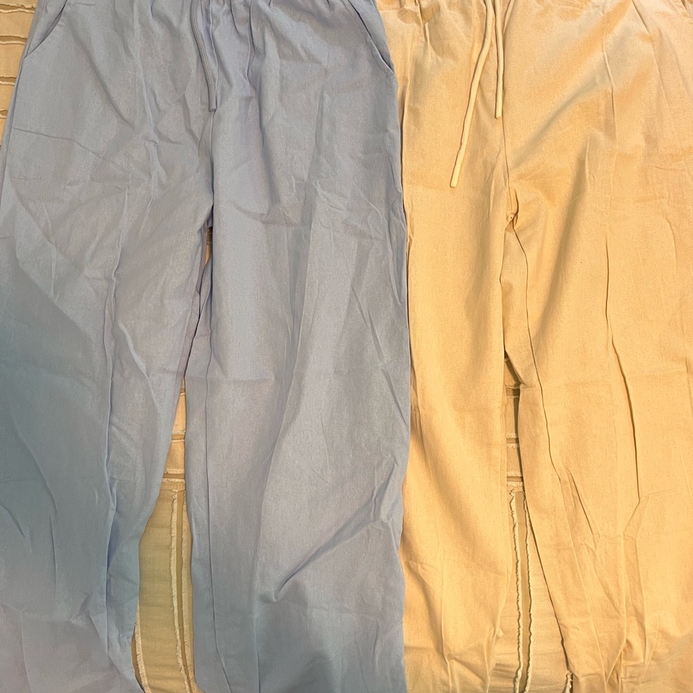 Women’s linen lounge pants. Selling together.